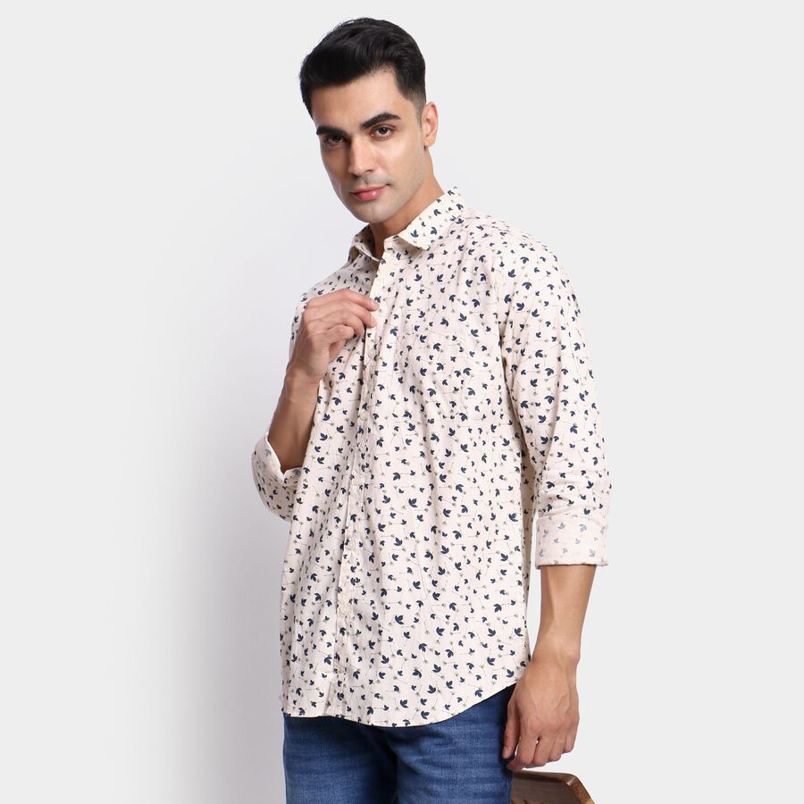 Men's 100% Cotton Casual Shirt, गहरा पीला, large image number null