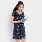 Ladies' Cotton Nighty , नेवी ब्लू, small image number null