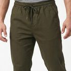 Men's Olive Green Slim Fit Jogger Trousers, ओलिव, small