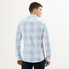Men's Light Blue Cotton Regular Collar Casual Shirt, Light Blue, small image number null