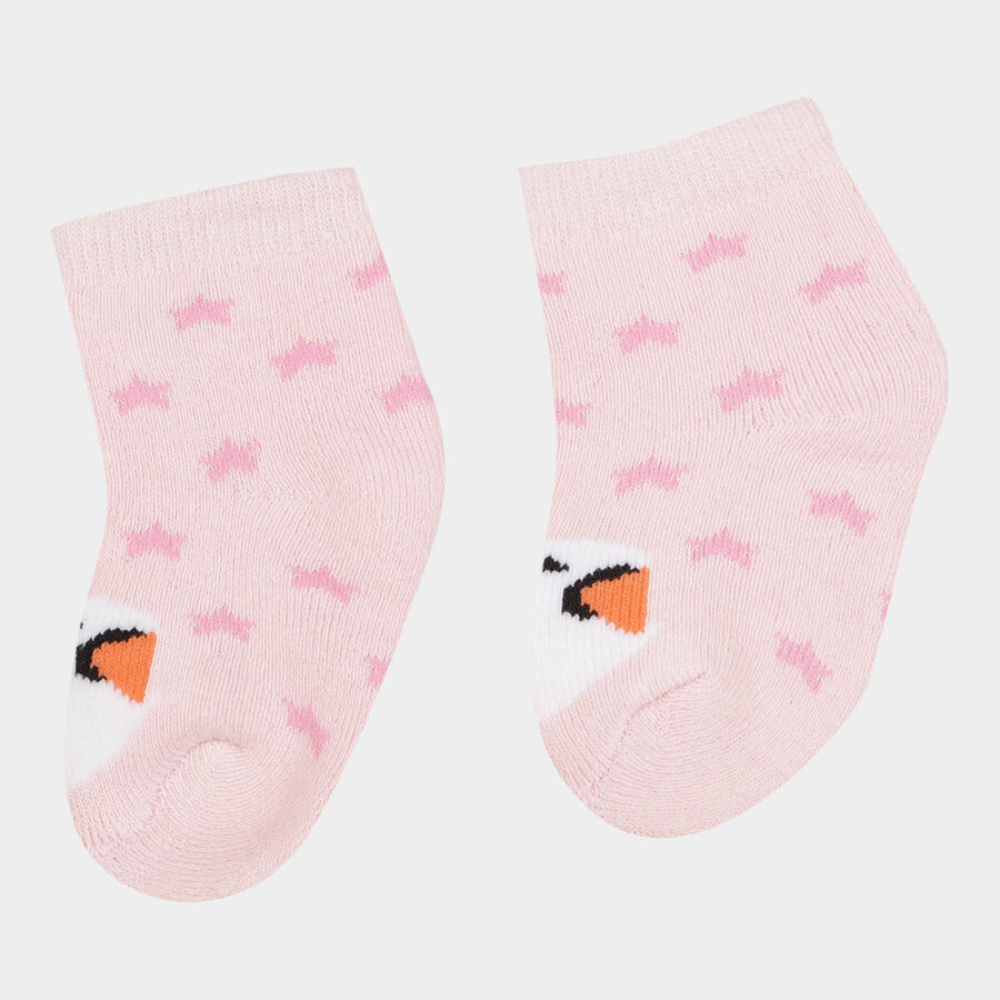 Infants Cotton Socks, Pink, large image number null
