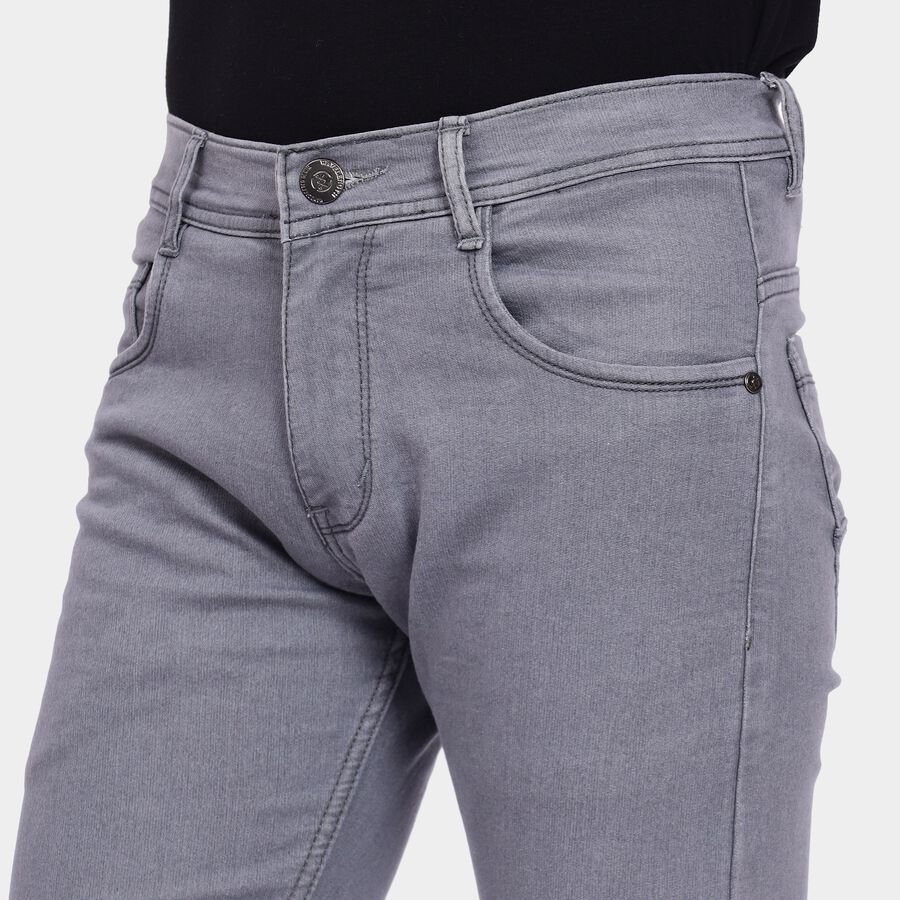 Men's Slim Fit Jeans, Light Grey, large image number null