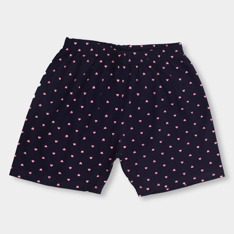 Girls' Shorts, नेवी ब्लू, large image number null