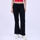Women's Jet Black Bootcut Fit High-Rise Jeans, Black, small image number null