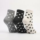 Women's Multi-Color Regular Fit Printed Pack of 3 Socks, Assorted, small