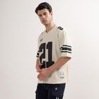Men's Drifit T-Shirt, ऑफ व्हाइट, small image number null