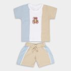 Infants' 100% Cotton Baba Suit, Beige, small image number null