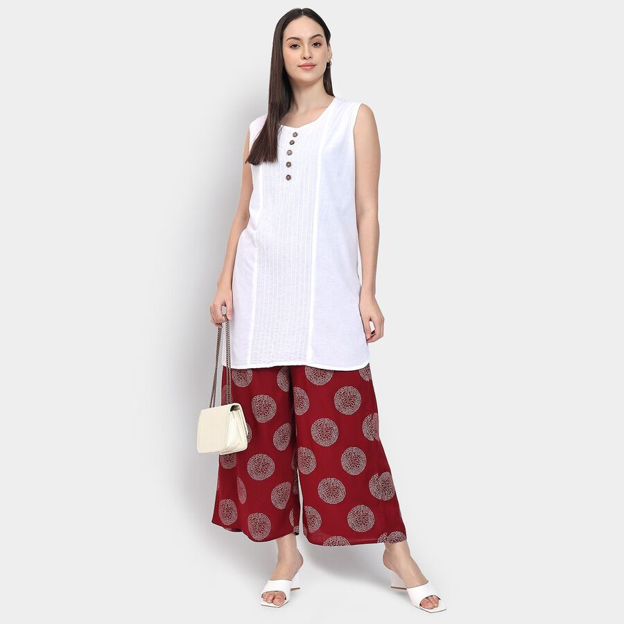 Ladies' Palazzos , मरून, large image number null