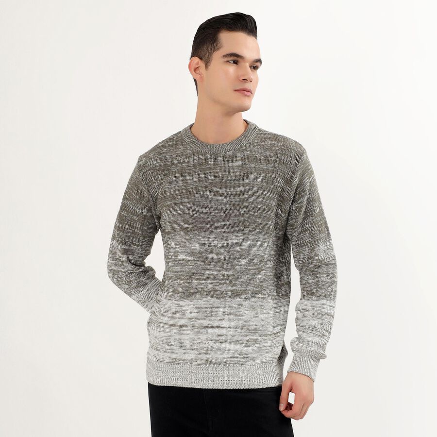 Men's Pullover, Olive, large image number null