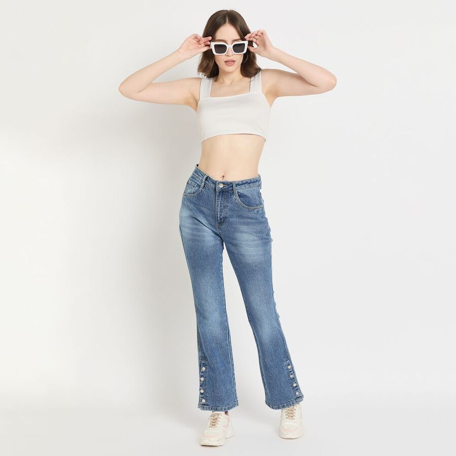 Ladies' Jeans, Mid Blue, large image number null