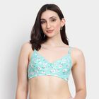 Ladies' 100% Cotton Bra , Light Green, small image number null