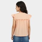 Girls Pink Round Neck Regular T-Shirt, गुलाबी, small