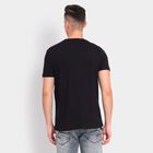 Men's 100% Cotton Round Neck Half Sleeves T-Shirt, Black, small image number null