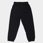 Boys' Navy Blue Regular Fit Drawstring Jogger Trousers, Navy Blue, small