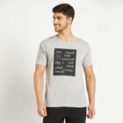 राउन्ड नेक टी-शर्ट, मिश्रित हल्का ग्रे, small image number null