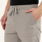 Men's Slim Fit Casual Cotton Trousers, Light Grey, small