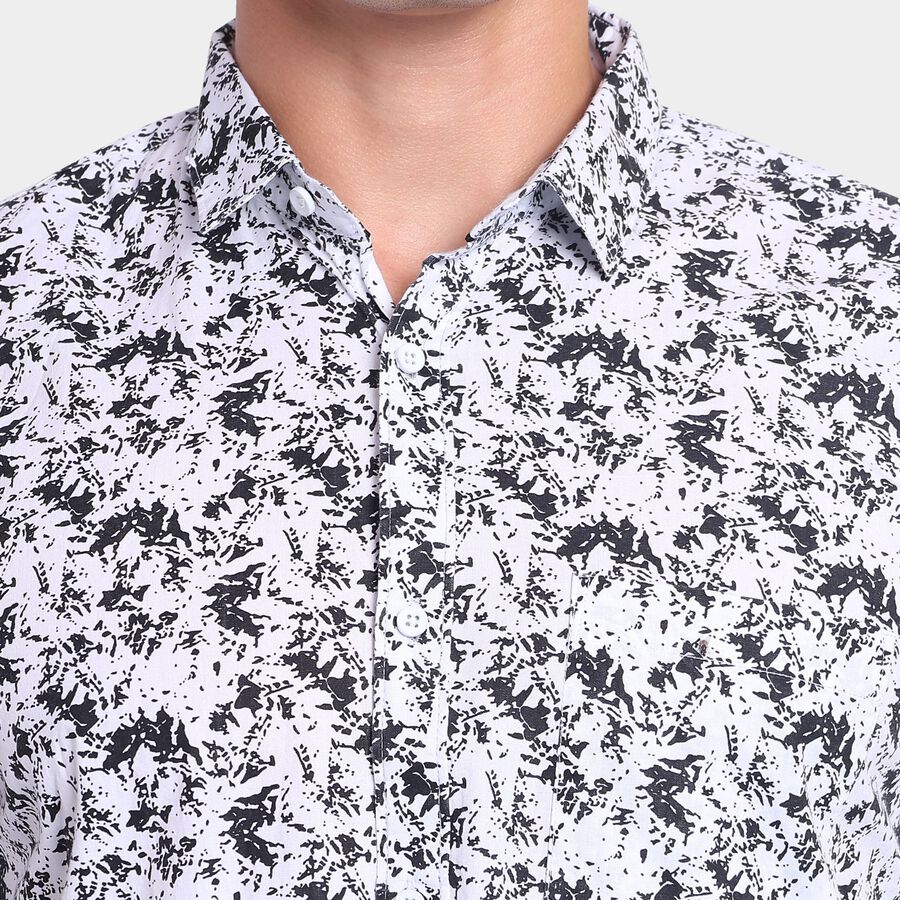 Men's 100% Cotton Casual Shirt, काला, large image number null