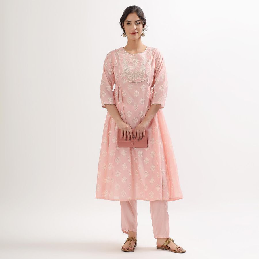 Ladies' Ethnic Set , गुलाबी, large image number null