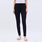 Women's Jet Black Slim Fit Comfortable Churidar, Black, small image number null