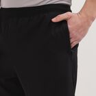 Men's Black Regular Fit Sports Shorts, Black, small