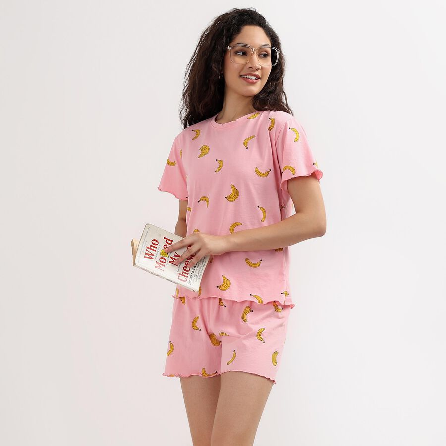 Ladies' Night Suit , Light Pink, large image number null