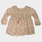 Girls' Light Pink Round Neck Tunic Blouse, Light Pink, small
