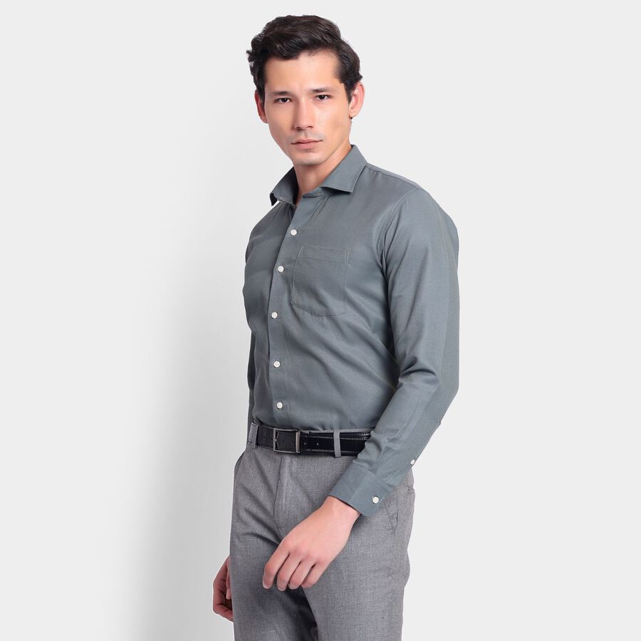 Men's Formal Shirt, Dark Green, large image number null