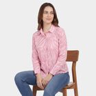 Women's Pink Classic Collar Casual Shirt, Pink, small