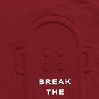 Boys Rich Maroon Crew Neck Casual Sweatshirt, Maroon, small image number null
