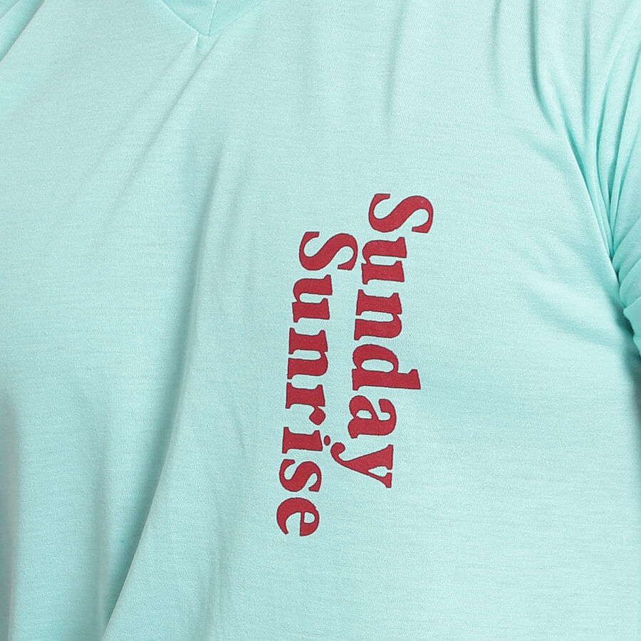 V Neck T-Shirt, Light Green, large image number null