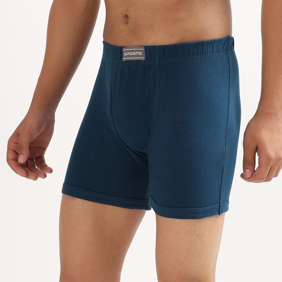 Men's 100% Cotton Trunks , Teal Blue, large image number null