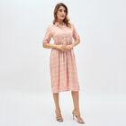 Women's Soft Pink Collared Casual Dress, गुलाबी, small image number null