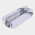 Men's White and Grey Striped and Checked Pack of 3 Handkerchief, Light Grey, small