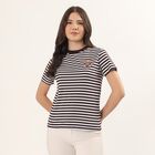 Women's Wine Round Neck Casual T-Shirt, Wine, small