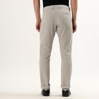 Men's Cross Pocket Slim Fit Casual Trousers, Light Grey, small image number null