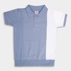 Boys' 100% Cotton Half Sleeves T-Shirt, Light Blue, small image number null