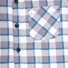 Boys' Cotton Casual Shirt, मध्यम नीला, small image number null