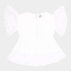 Girls Solid T-Shirt, Off White, small image number null