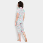 Printed Night Suit, Light Blue, small image number null