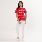 Ladies' 100% Cotton Round Neck T-Shirt , Red, small image number null