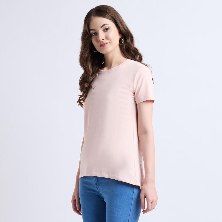 Ladies' Round Neck T-Shirt , Light Pink, large image number null