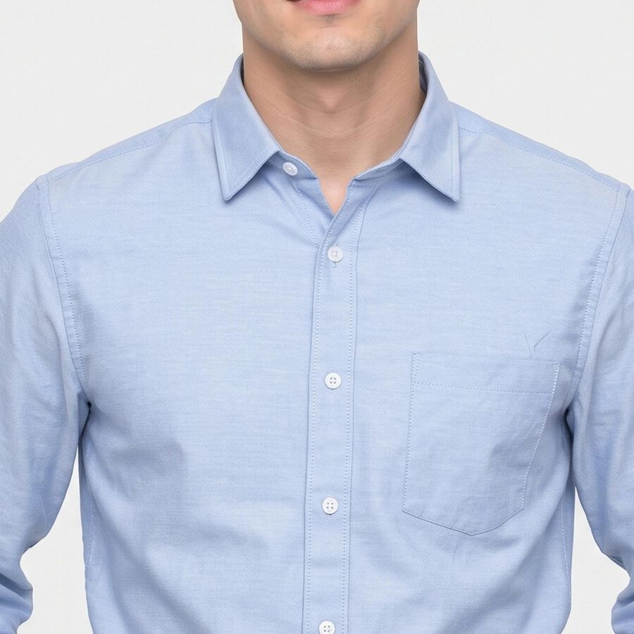 Men's Light Blue Formal Shirt, हल्का नीला, large