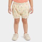Girls' Yellow Regular Fit Printed Bloomer, पीला, small