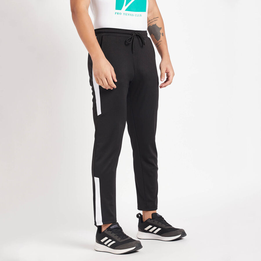 Cut & Sew Track Pants, Black, large image number null