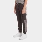 Boys Dark Grey Jogger Fit Cargo Pocket Pyjama, गहरा ग्रे, small