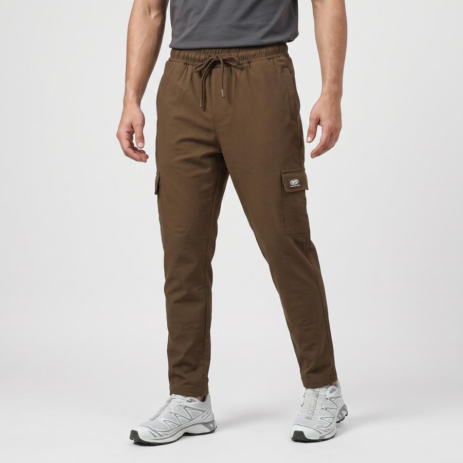 Men's Olive Green Slim Fit Cargo Jogger, Olive, large