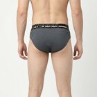 Men's Olive Green Regular Fit Solid Briefs, Olive, small