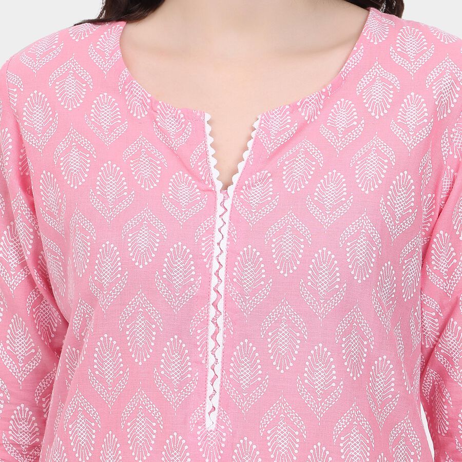 Ladies' Kurta , गुलाबी, large image number null