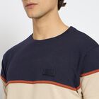 Men's Round Neck Half Sleeves T-Shirt , गहरा पीला, small