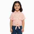 Girls' T-Shirt, पीच, small
